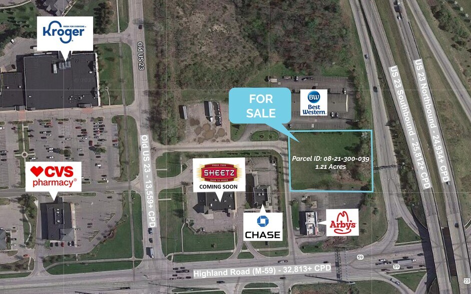 Highland Rd (M-59 & US 23), Hartland, MI à vendre - Photo de l’immeuble – Image 2 sur 3