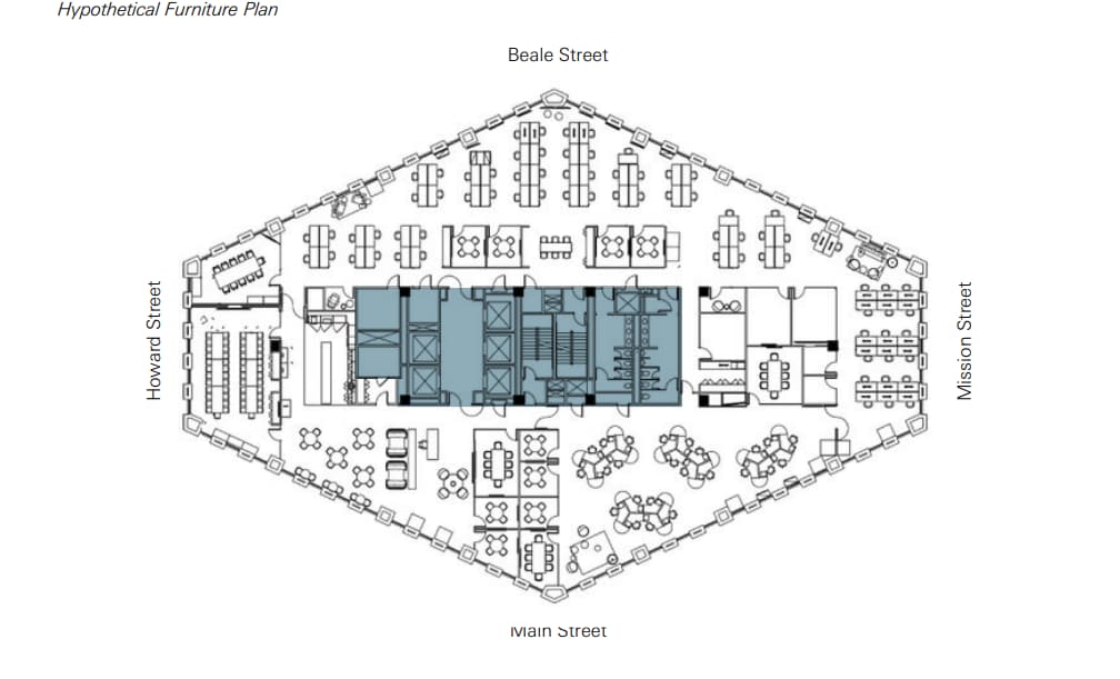 201 Mission St, San Francisco, CA à louer Plan d’étage– Image 1 sur 1