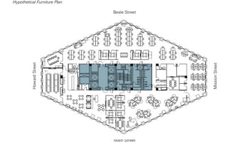 201 Mission St, San Francisco, CA à louer Plan d’étage– Image 1 sur 1