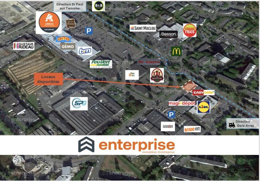 Local commercial dans Arras à louer - Photo de l’immeuble – Image 1 sur 6