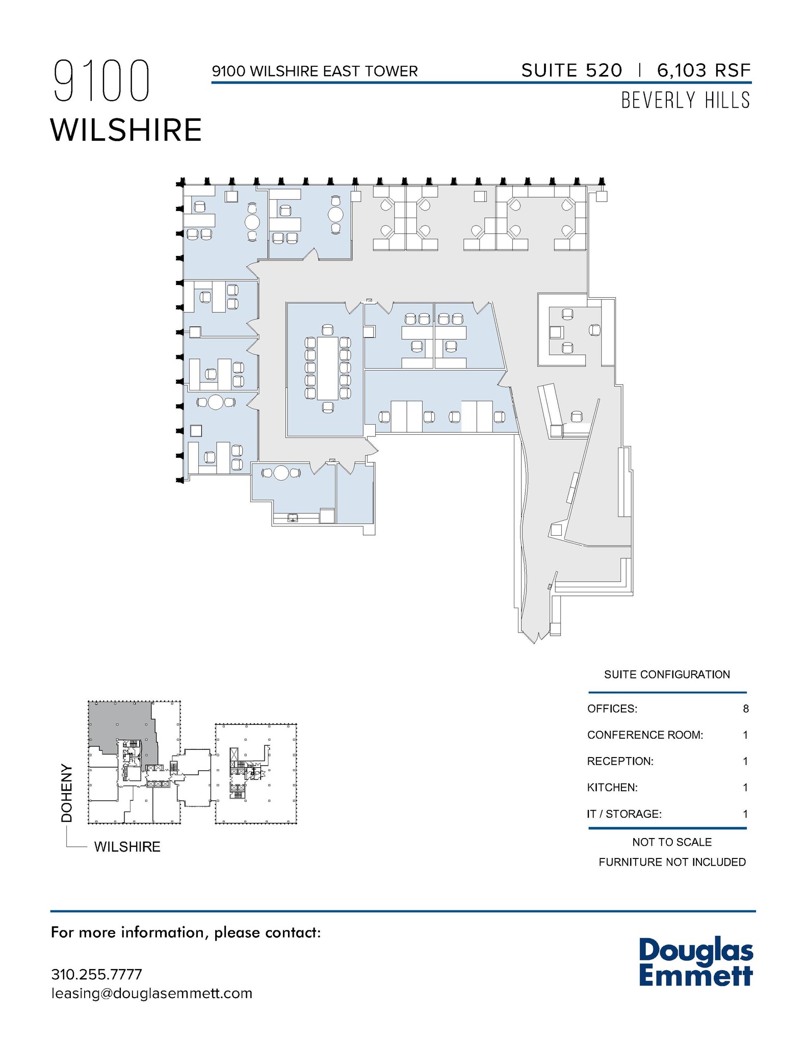 9100 Wilshire Blvd, Beverly Hills, CA à louer Plan d’étage– Image 1 sur 1