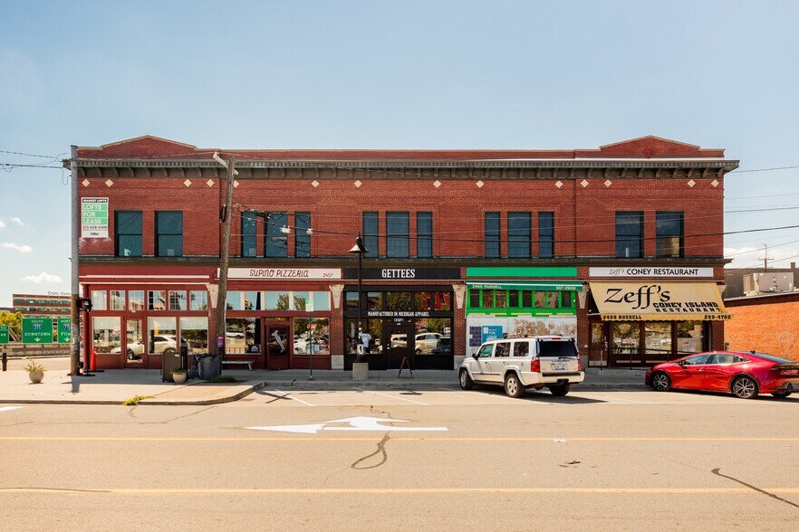 2453-2469 Russell St, Detroit, MI à vendre - Photo de l’immeuble – Image 1 sur 13