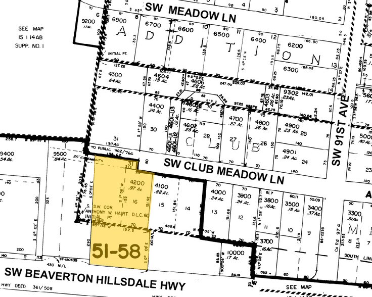 9315-9365 SW Beaverton Hillsdale Hwy, Beaverton, OR à vendre - Plan cadastral – Image 3 sur 3