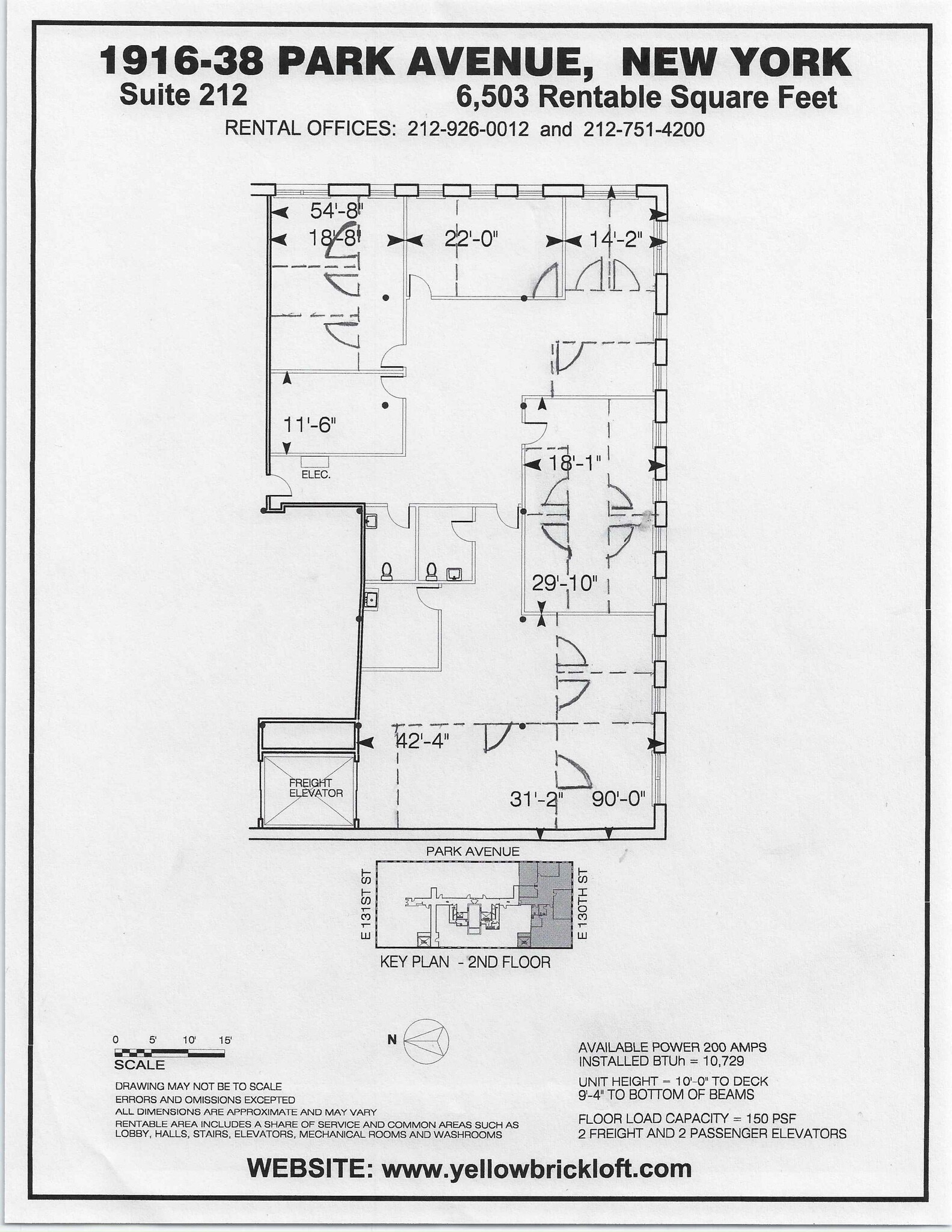 1916-1938 Park Ave, New York, NY à louer Plan de site– Image 1 sur 4