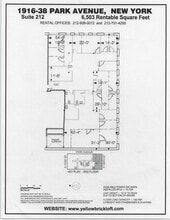 1916-1938 Park Ave, New York, NY à louer Plan de site– Image 1 sur 4