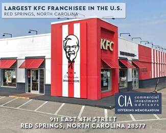 Plus de détails pour 911 E 4th Ave, Red Springs, NC - Local commercial à vendre