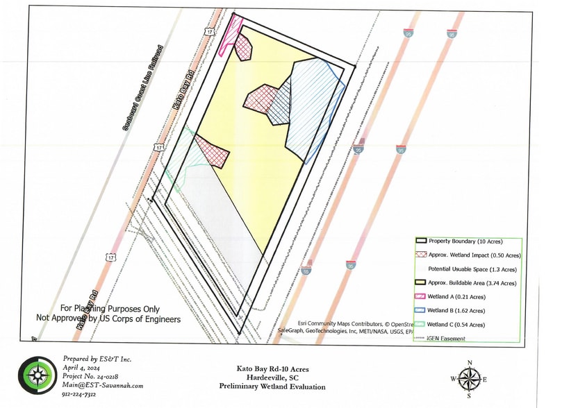 Kato Bay Rd, Hardeeville, SC à vendre - Plan de site – Image 3 sur 4