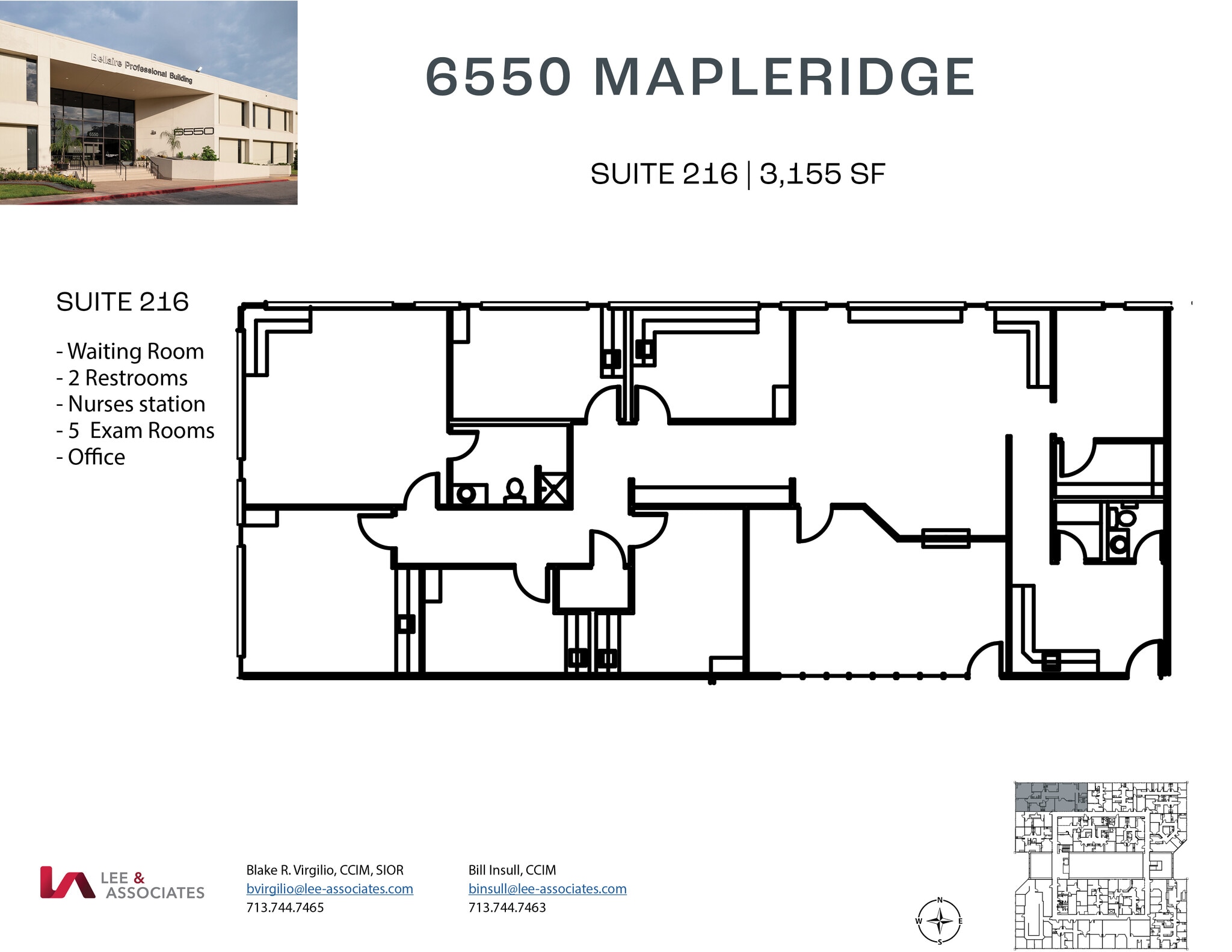 6550 Mapleridge St, Houston, TX à louer Plan d’étage– Image 1 sur 1