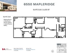 6550 Mapleridge St, Houston, TX à louer Plan d’étage– Image 1 sur 1