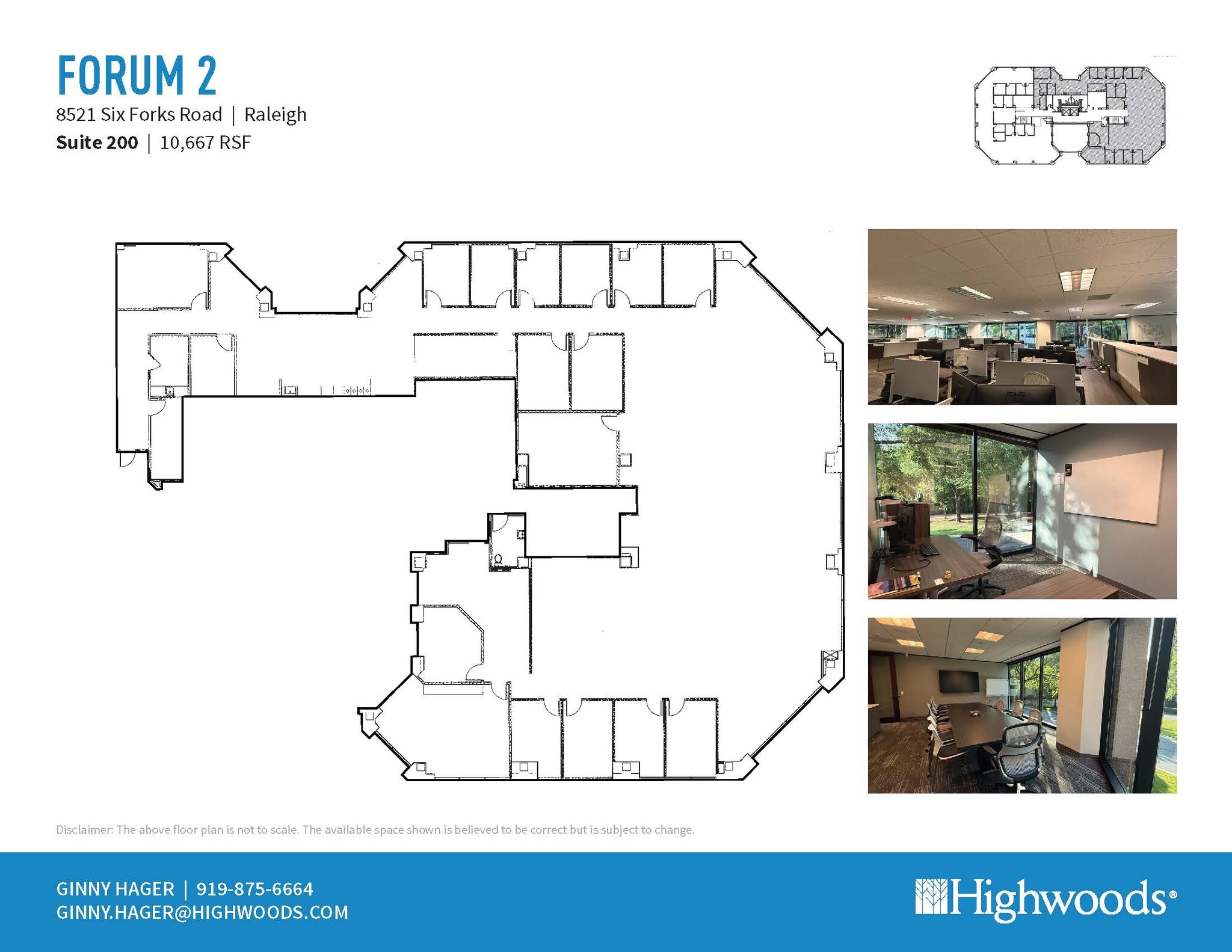 8521 Six Forks Rd, Raleigh, NC à louer Plan d’étage– Image 1 sur 2