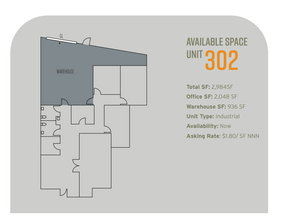 3002 Dow Ave, Tustin, CA à louer Plan d’étage– Image 1 sur 1