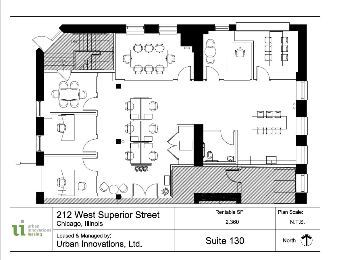 212 W Superior St, Chicago, IL à louer Plan d’étage– Image 1 sur 4