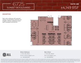6725 W Sunset Blvd, Los Angeles, CA à louer Plan d’étage– Image 1 sur 2