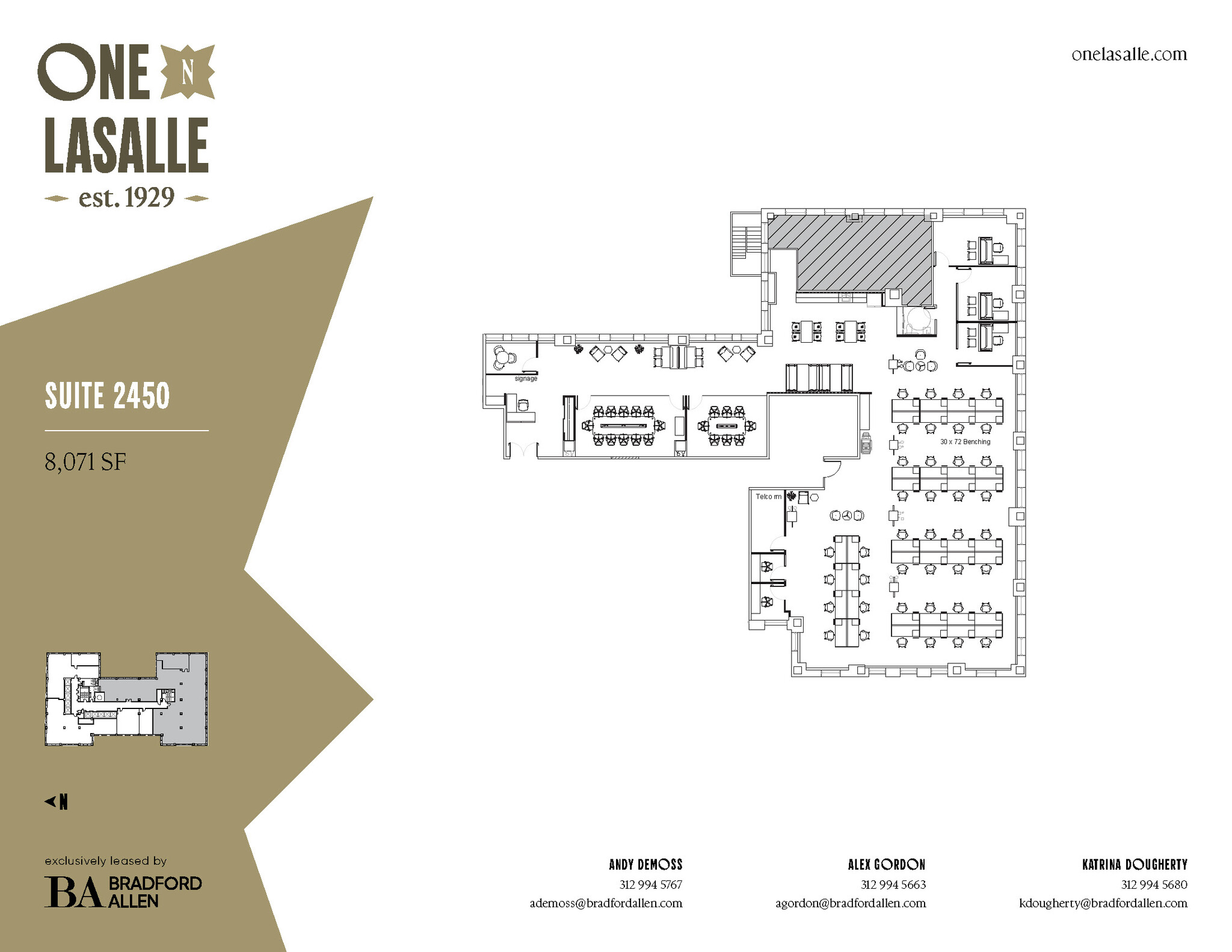 1 N La Salle St, Chicago, IL à louer Plan d’étage– Image 1 sur 6