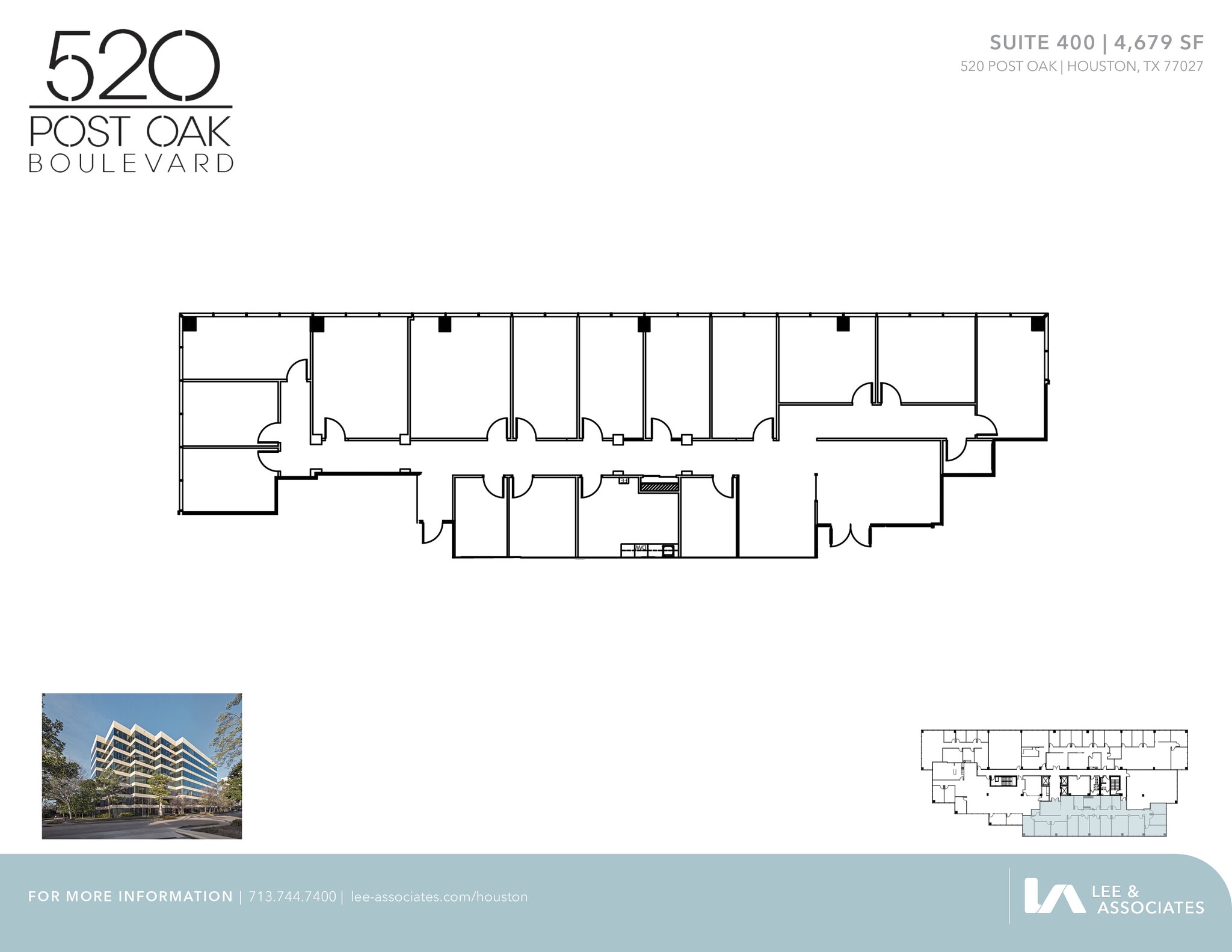 520 Post Oak Blvd, Houston, TX à louer Plan d’étage– Image 1 sur 1