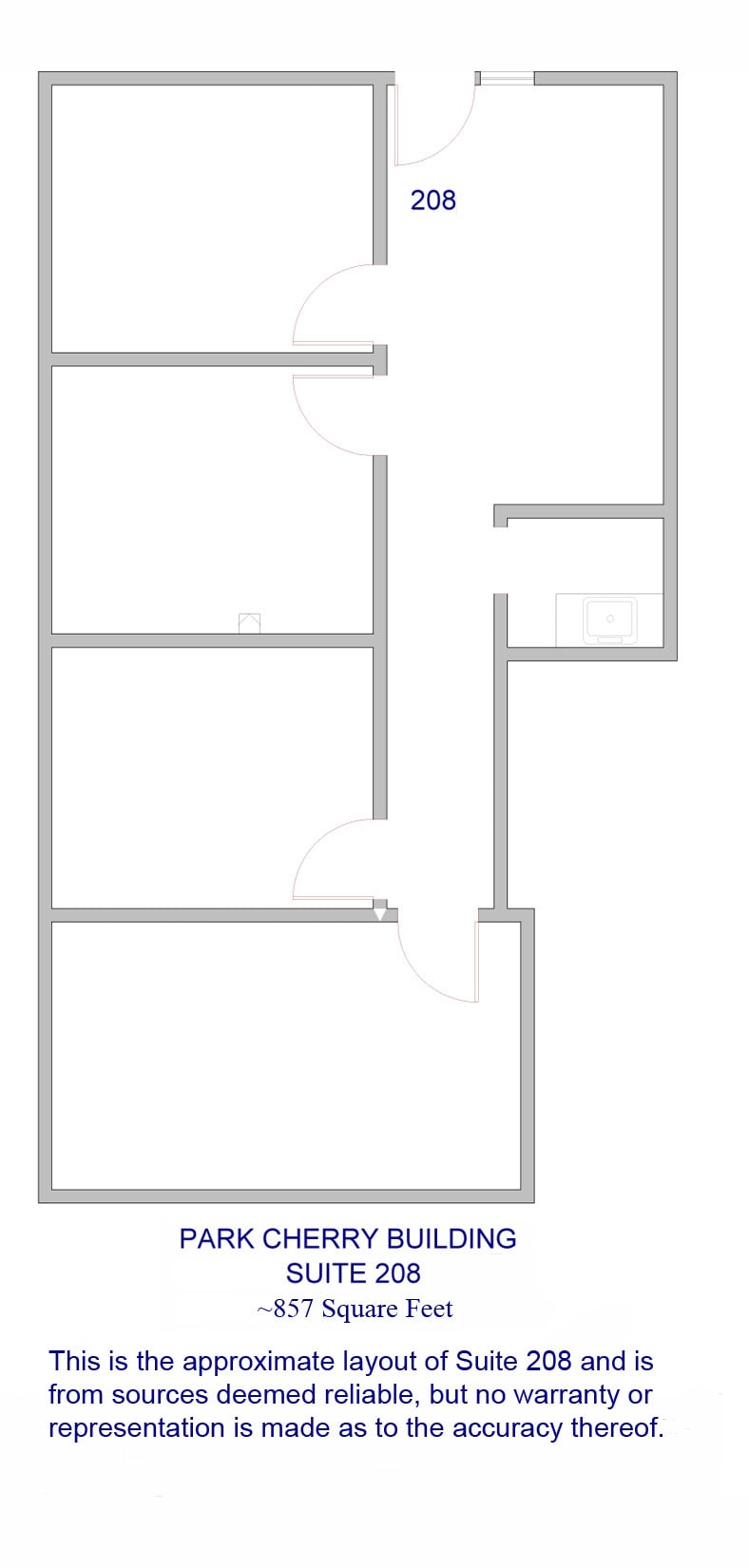 100 E Park St, Olathe, KS à louer Plan d’étage– Image 1 sur 1