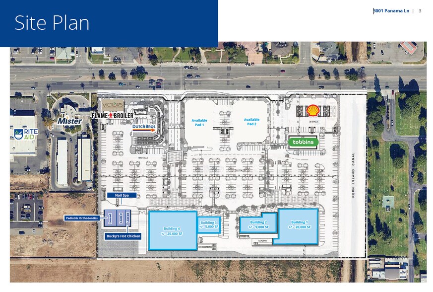 3001 Panama Ln, Bakersfield, CA à louer - Plan de site – Image 2 sur 3