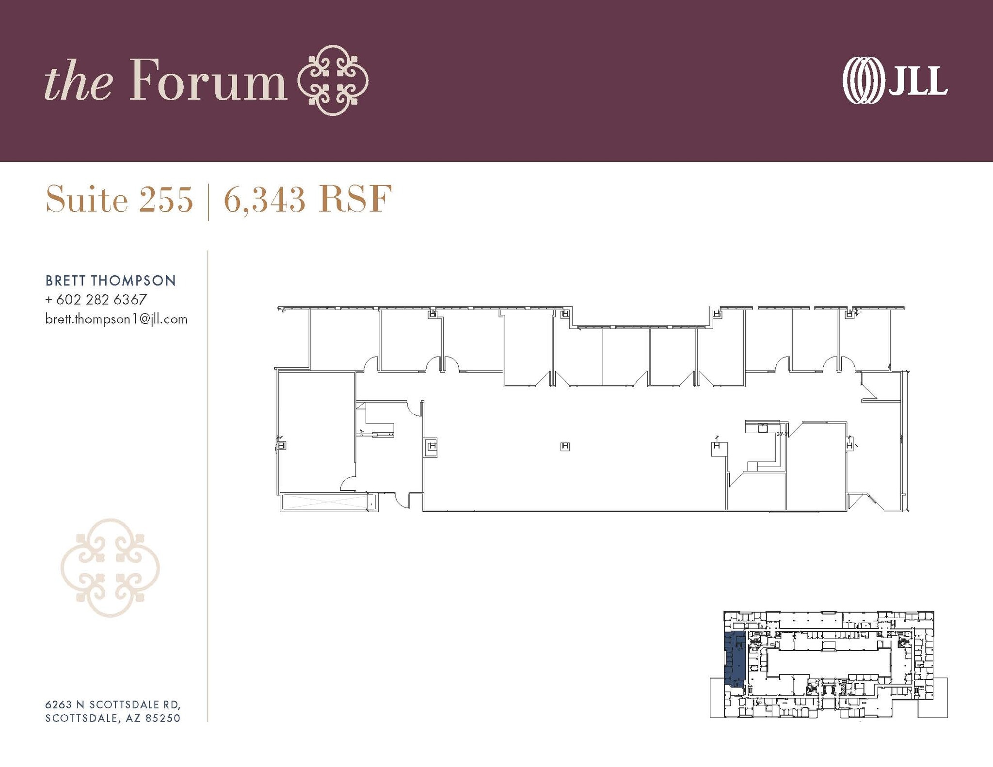 6263 N Scottsdale Rd, Scottsdale, AZ à louer Plan d’étage– Image 1 sur 1