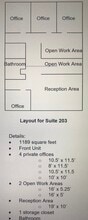 1215 Jones Franklin Rd, Raleigh, NC à louer Plan d’étage– Image 1 sur 1