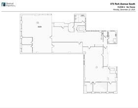 373 Park Ave S, New York, NY à louer Plan d’étage– Image 1 sur 2