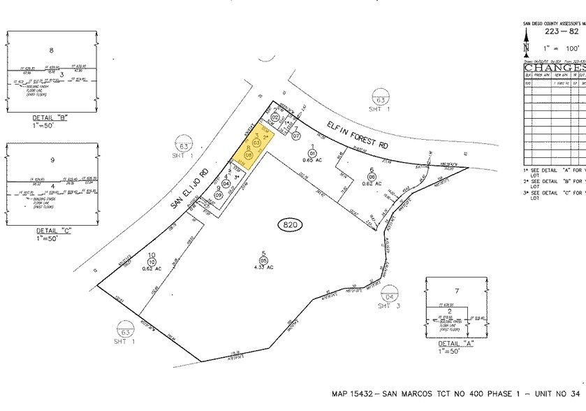 1501-1507 San Elijo Rd, San Marcos, CA à louer - Plan cadastral – Image 3 sur 3