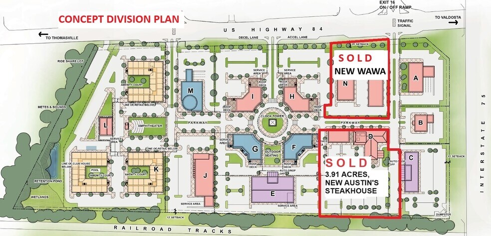 2103 W Hill Ave, Valdosta, GA à vendre - Plan de site – Image 1 sur 14