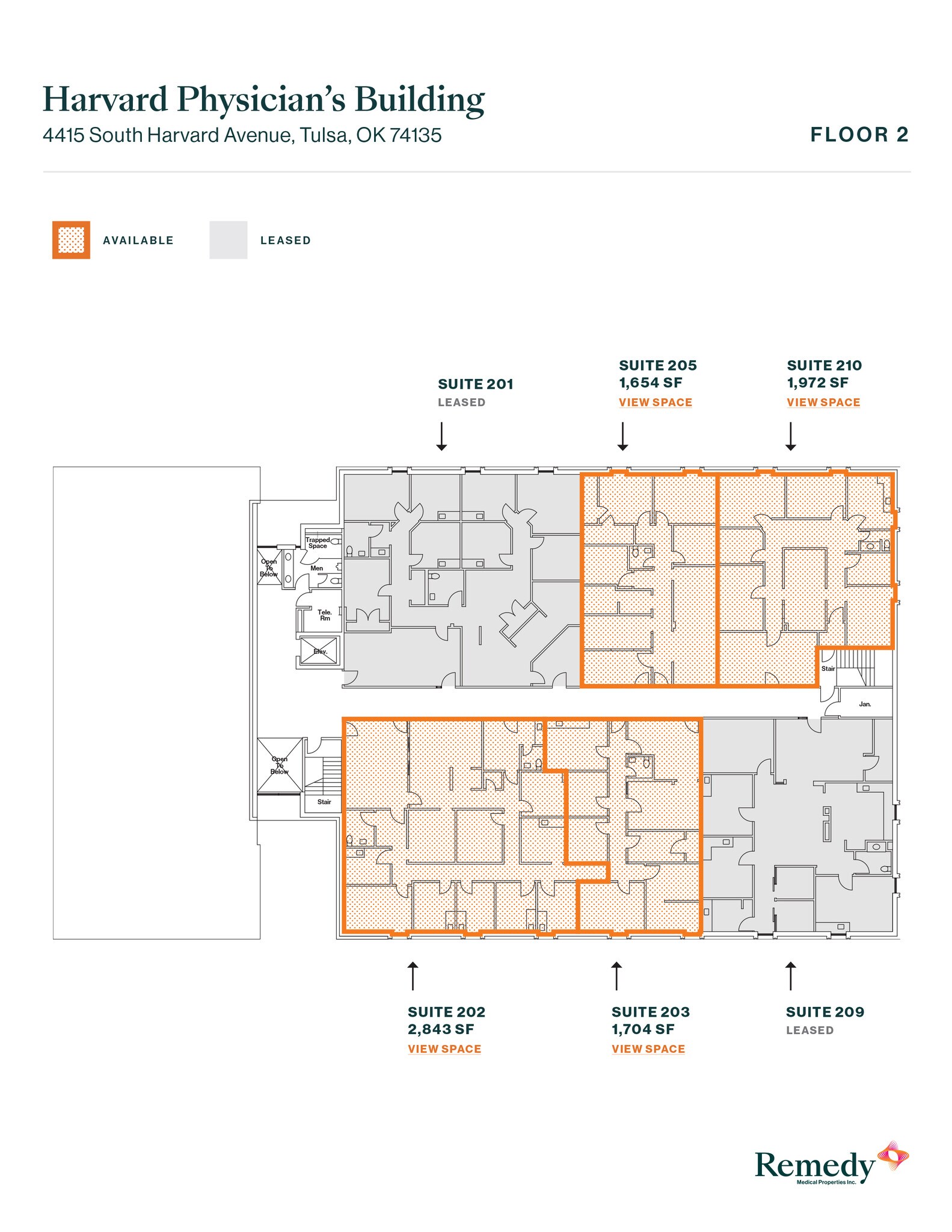 4415 S Harvard Ave, Tulsa, OK à louer Plan d’étage– Image 1 sur 1
