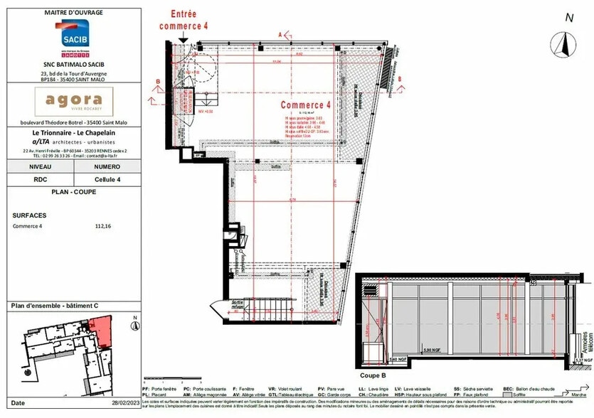 Local commercial dans Saint-Malo à louer - Plan d’étage – Image 3 sur 4