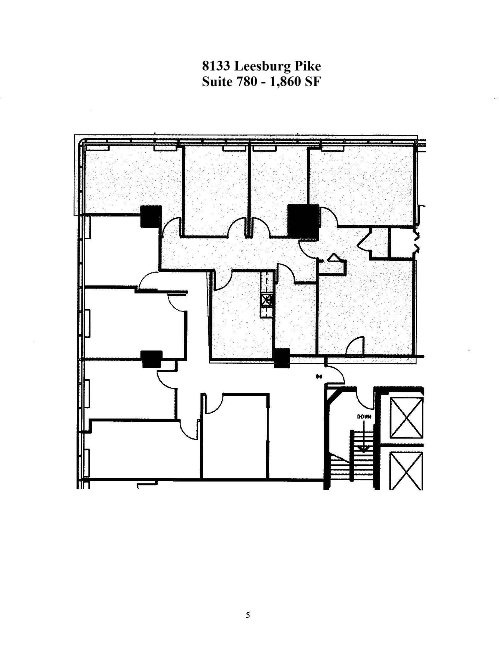 8133 Leesburg Pike, Vienna, VA à louer Plan de site– Image 1 sur 1