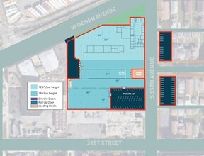 5501 W Ogden Ave, Cicero, IL à louer Plan de site– Image 1 sur 2
