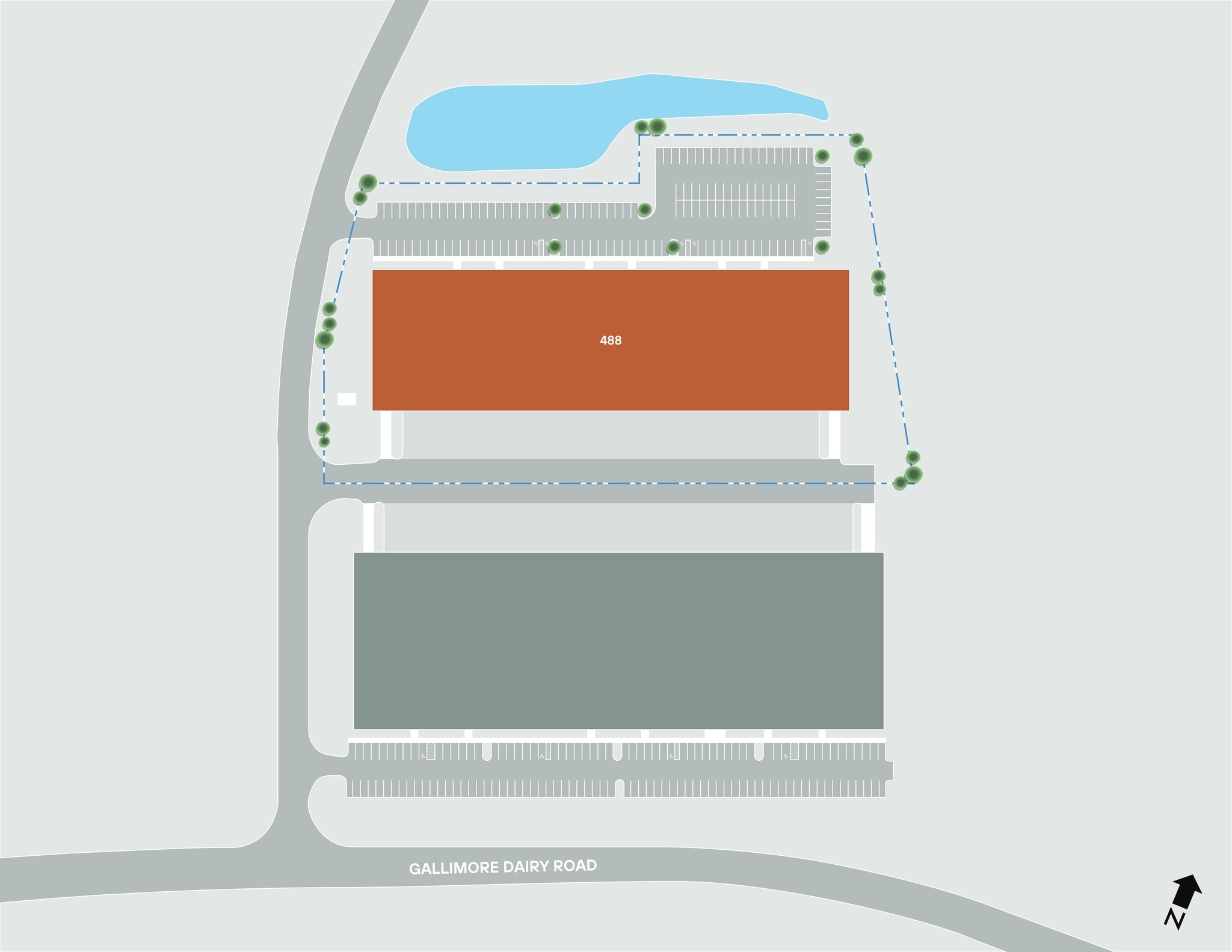 486 Gallimore Dairy Rd, Greensboro, NC à louer Plan de site– Image 1 sur 6