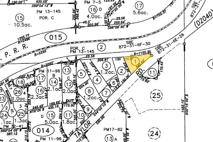 3180 Taylor Rd, Loomis, CA à vendre - Plan cadastral – Image 2 sur 8