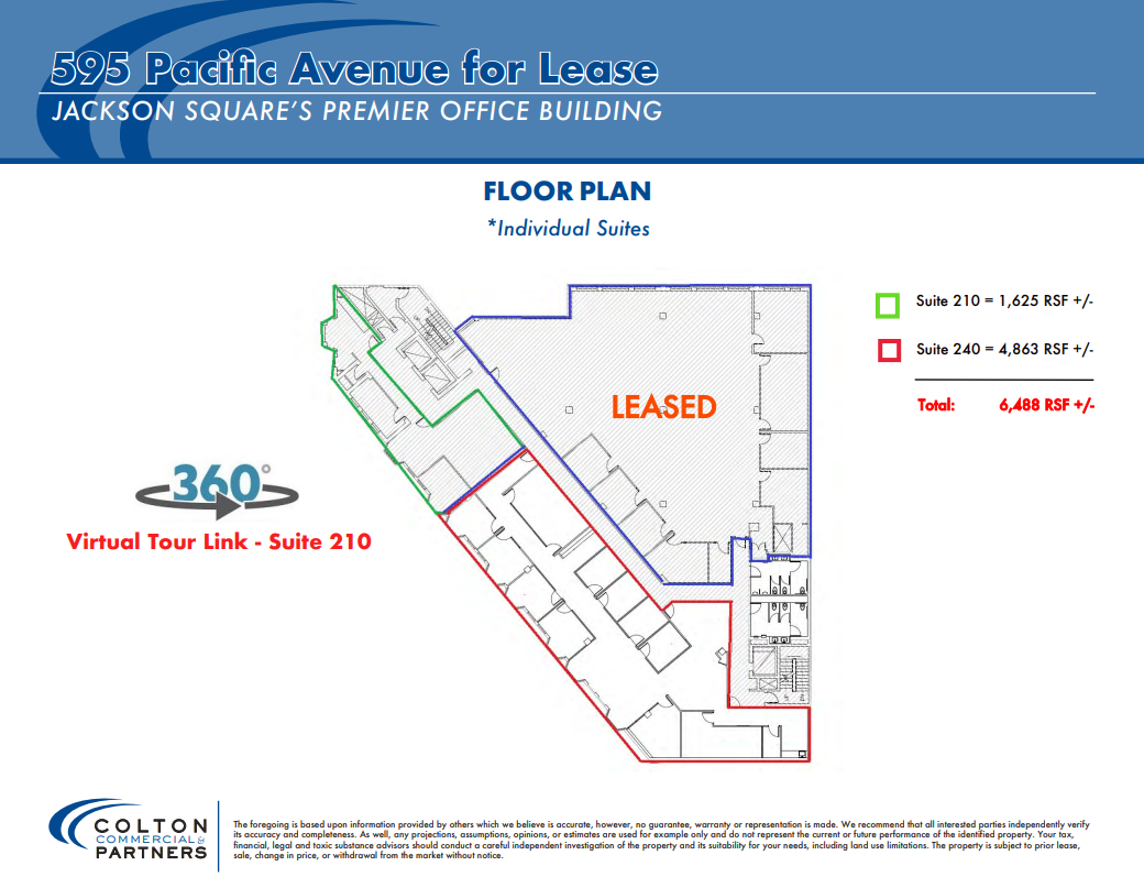 170 Columbus Ave, San Francisco, CA à louer Plan d’étage– Image 1 sur 6