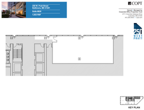 250 W Pratt St, Baltimore, MD à louer Plan d’étage– Image 1 sur 1