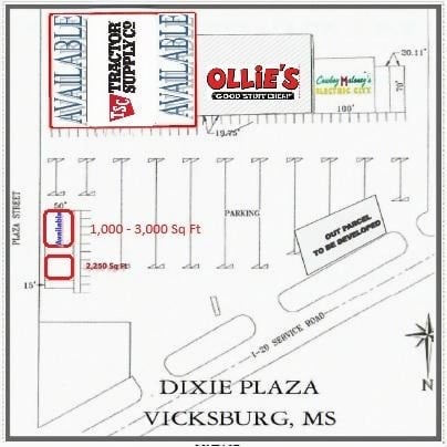 1800 S Frontage Rd, Vicksburg, MS à louer - Plan de site – Image 2 sur 5