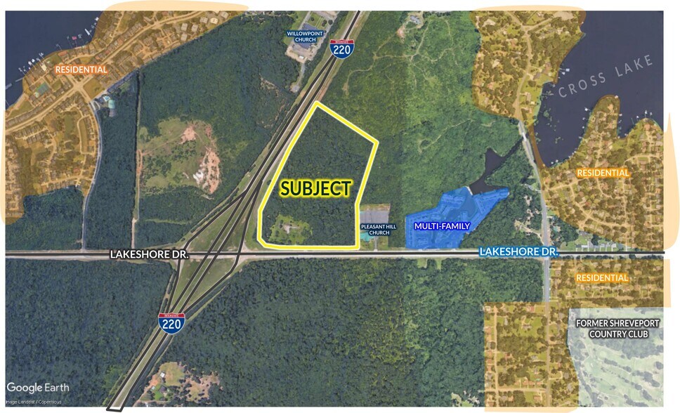 Lakeshore Drive Interstate 220, Shreveport, LA à vendre - Aérien – Image 2 sur 4