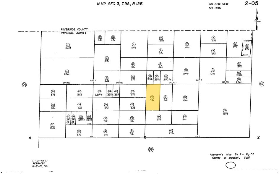 10550 Chick Rd, Niland, CA à vendre - Plan cadastral – Image 1 sur 1