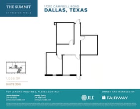 17101 Preston Rd, Dallas, TX à louer Plan d’étage– Image 1 sur 1