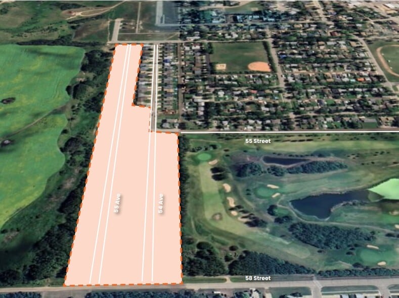 55 St 55 Av, Redwater, AB à vendre - Aérien – Image 2 sur 2
