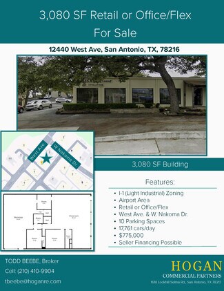 Plus de détails pour 12440 West Ave, San Antonio, TX - Local commercial à vendre