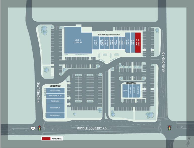 1707-1759 Middle Country Rd, Centereach, NY à louer - Plan de site – Image 3 sur 19