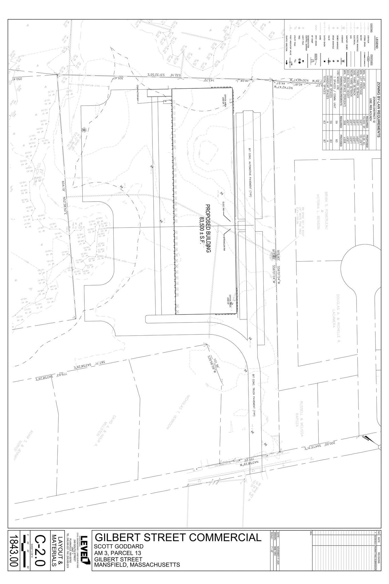 0 Gilbert St, Mansfield, MA à louer Plan de site– Image 1 sur 4