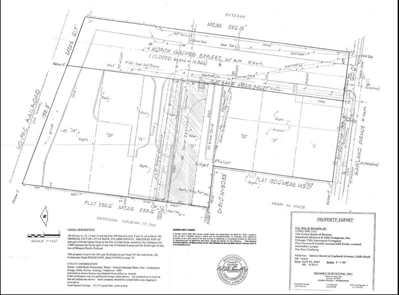 Gaines St, Little Rock, AR à vendre - Plan cadastral – Image 3 sur 3
