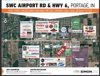Plus de détails pour SWC Airport Rd & Hwy 6, Portage, IN - Local commercial à louer