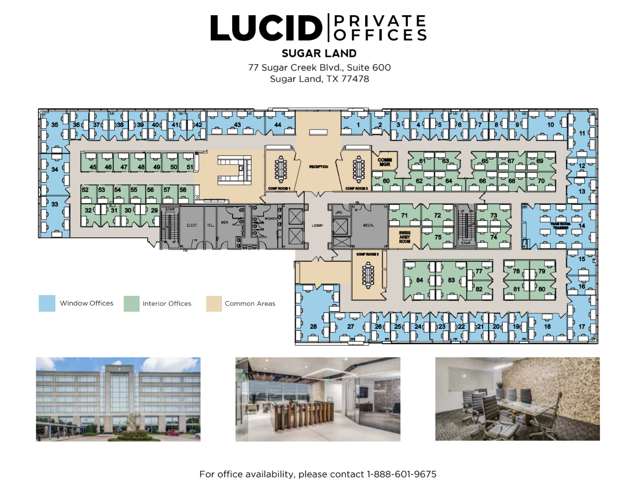 77 Sugar Creek Center Blvd, Sugar Land, TX à louer Plan d’étage– Image 1 sur 5