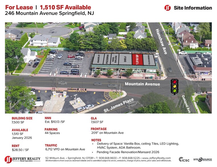 246 Mountain Ave, Springfield, NJ à louer - Photo de l’immeuble – Image 2 sur 3