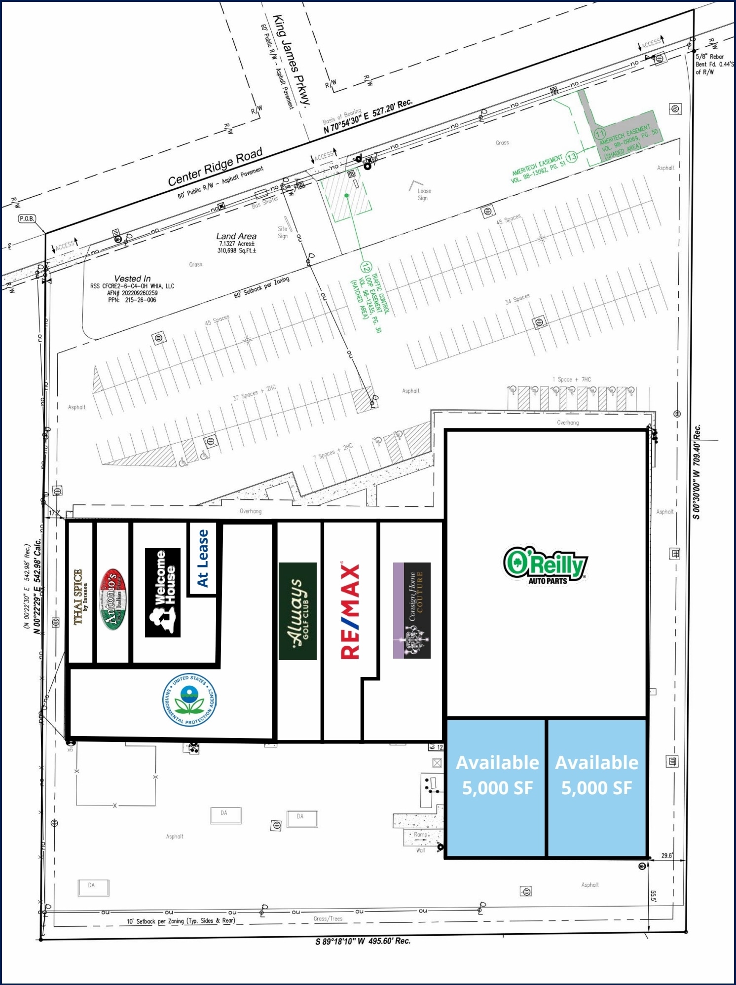 25001-25099 Center Ridge Rd, Westlake, OH à louer Plan de site– Image 1 sur 1