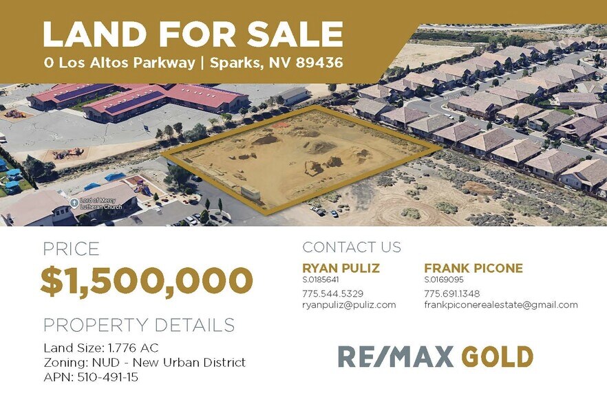 0 Los Altos Parkway, Sparks, NV à vendre - Photo de l’immeuble – Image 1 sur 2