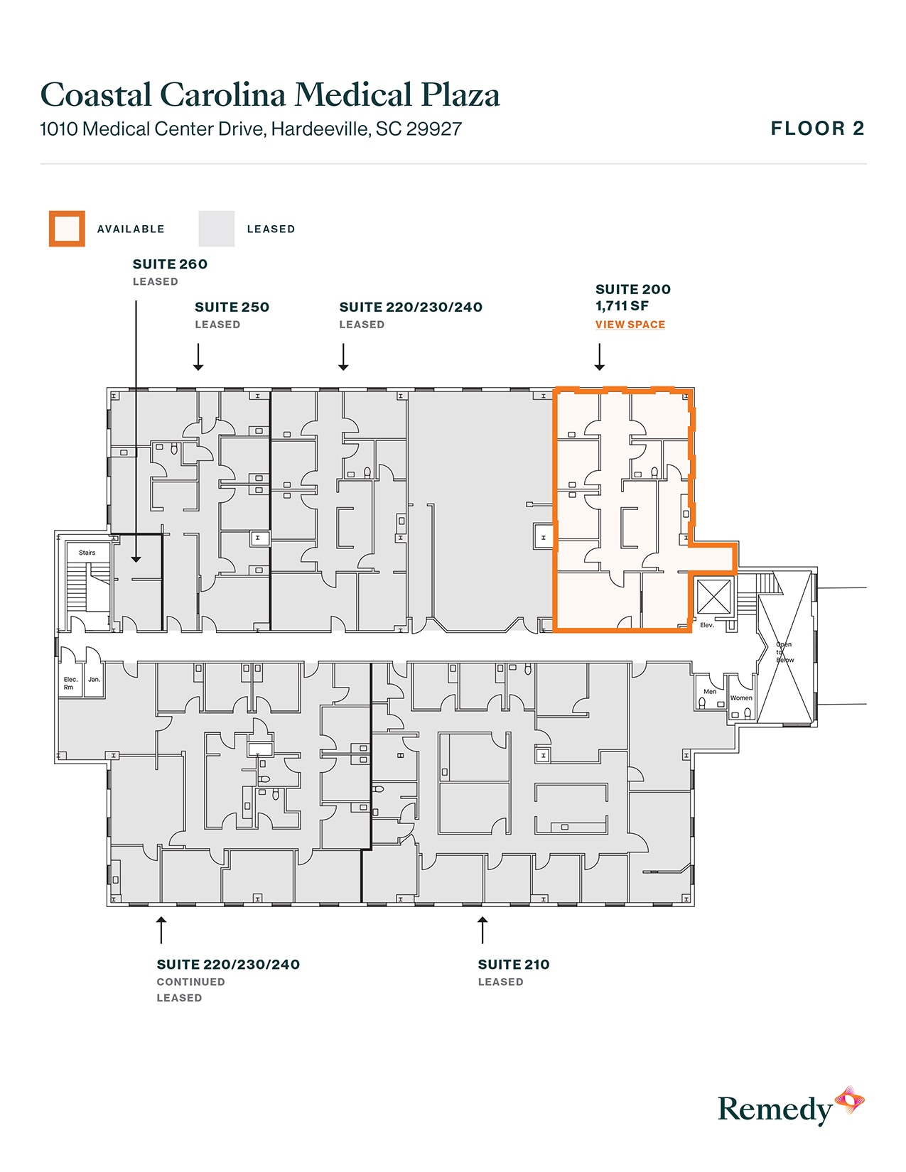 1010 Medical Center Dr, Hardeeville, SC à louer Plan d’étage– Image 1 sur 1
