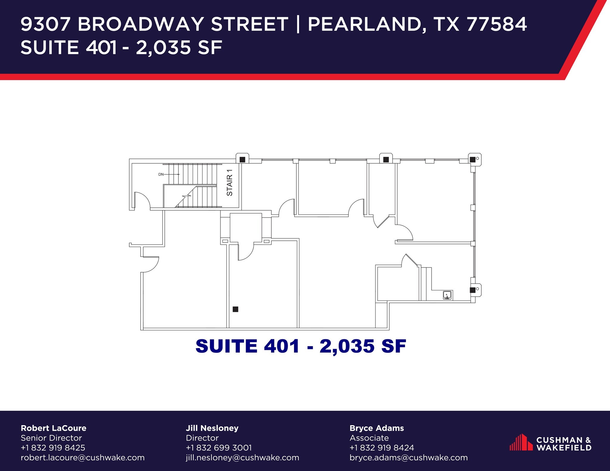 9307 Broadway St, Pearland, TX à louer Plan de site– Image 1 sur 1